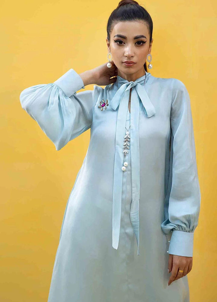 Hana Luxury Pret  Organza Frock Angels light-RAS-010