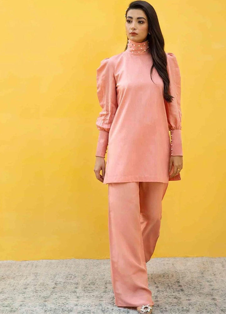 Hana Luxury Pret Embroidered Viscose 2 Piece Dress Ballerina-RAS-003