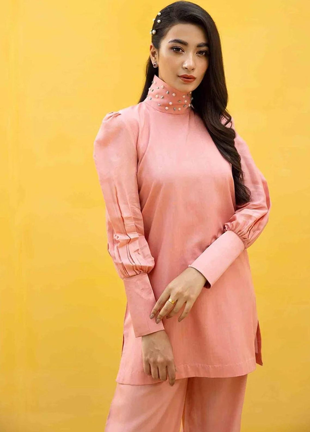 Hana Luxury Pret Embroidered Viscose 2 Piece Dress Ballerina-RAS-003