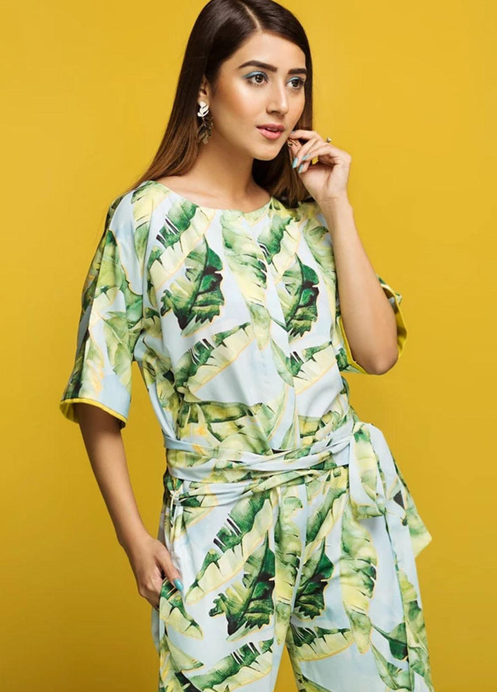 Hana Luxury Pret Embroidered Grip Jumpsuit Leaf Crown