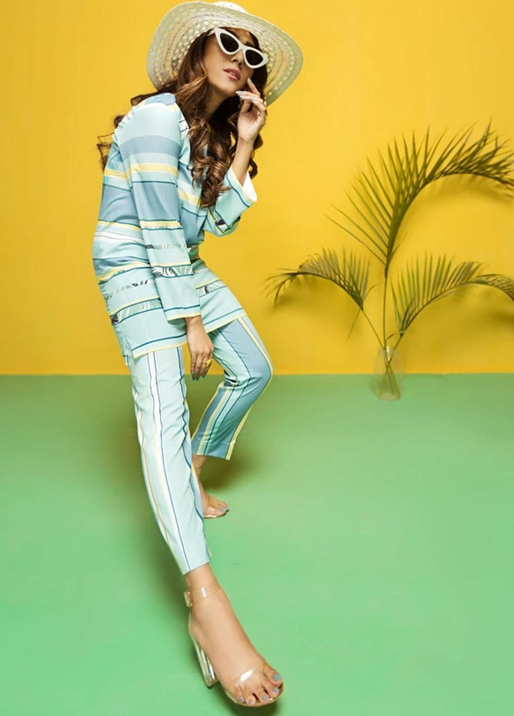 Hana Luxury Pret Embroidered Grip 2 Piece Suit Palm Sensation