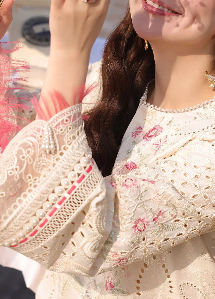 Hania by Imrozia Premium Embroidered Lawn Suits Unstitched 3 Piece IM25HL SL-76 Irha - Summer Collection