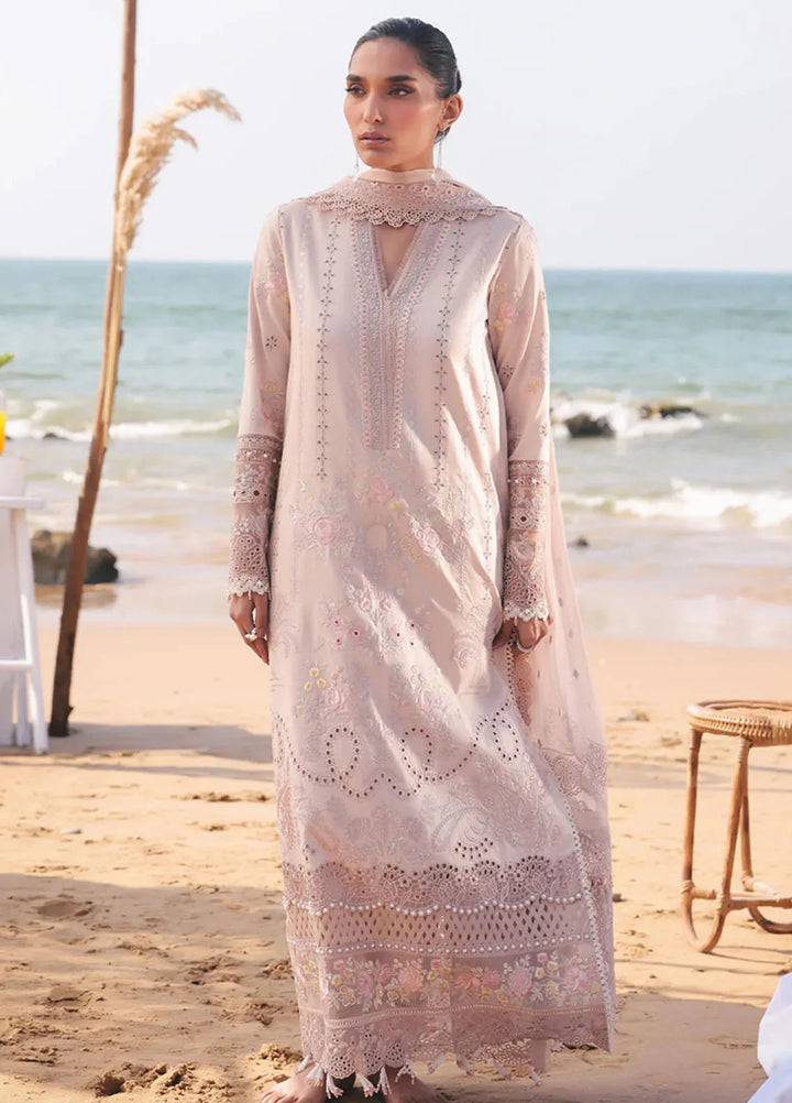 Hania by Imrozia Premium Embroidered Lawn Suits Unstitched 3 Piece IM25HL SL-79 Kiswa - Summer Collection