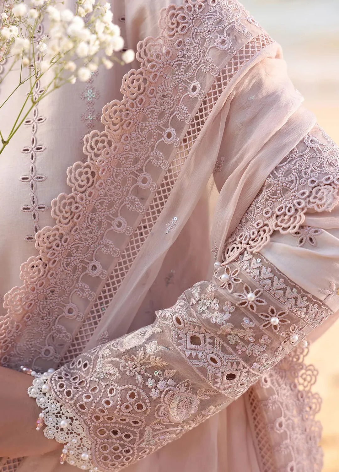 Hania by Imrozia Premium Embroidered Lawn Suits Unstitched 3 Piece IM25HL SL-79 Kiswa - Summer Collection