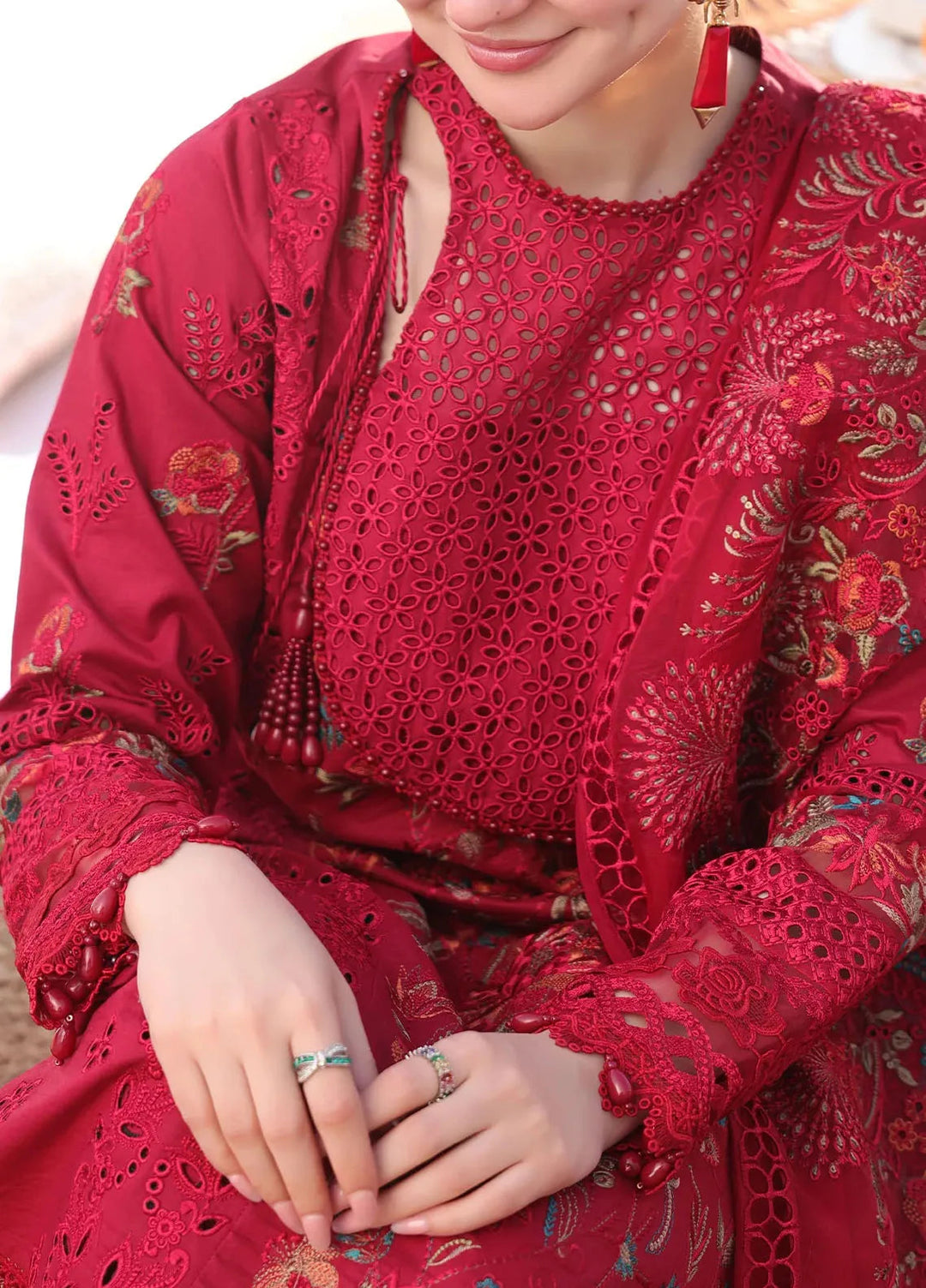 Hania by Imrozia Premium Embroidered Lawn Suits Unstitched 3 Piece IM25HL SL-82 Iswah - Summer Collection