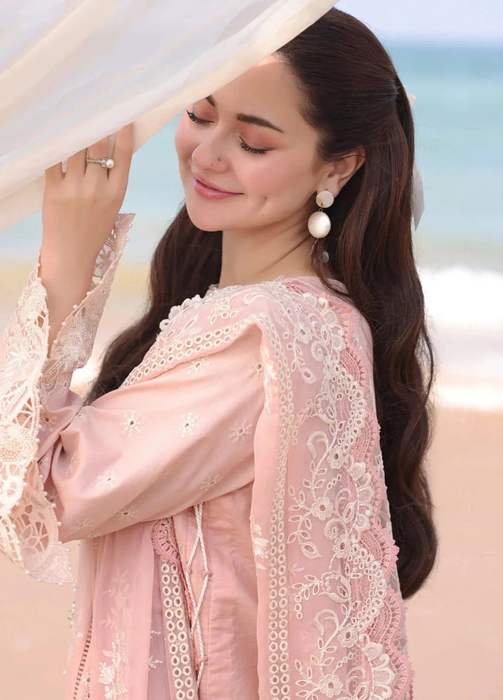 Hania by Imrozia Premium Embroidered Lawn Suits Unstitched 3 Piece IM25HL SL-84 Amaya - Summer Collection