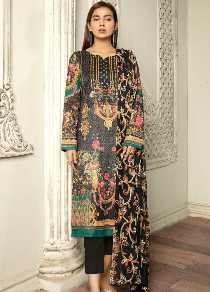 Hania by Zebaish Embroidered Lawn Suits Unstitched 3 Piece ZSH21HN D-04 - Summer Collection