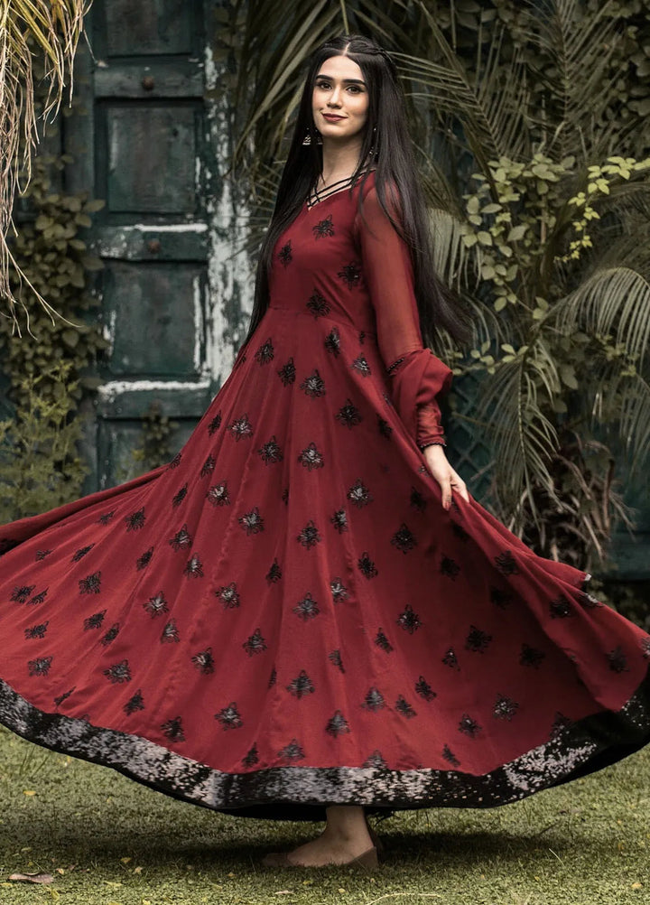 Hanim Pret Embroidered Chiffon 2 Piece Suit Dastaan