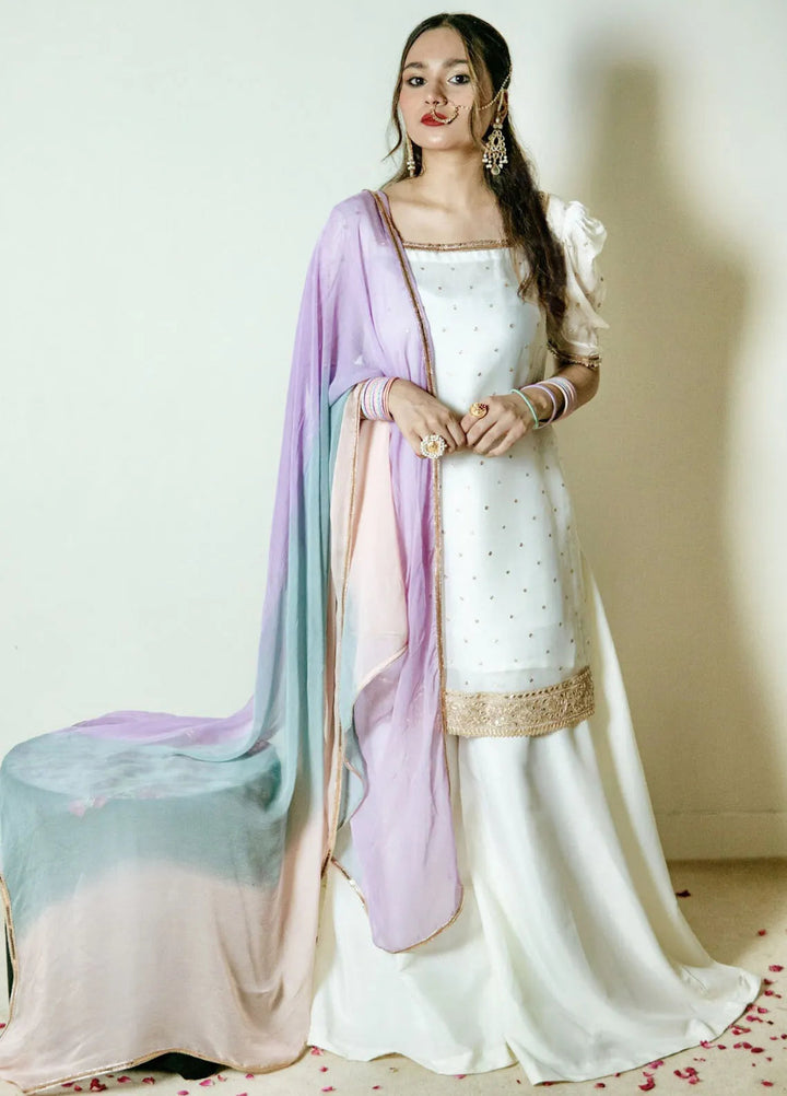 Hanim Pret Embroidered Chiffon 3 Piece Suit Chandani