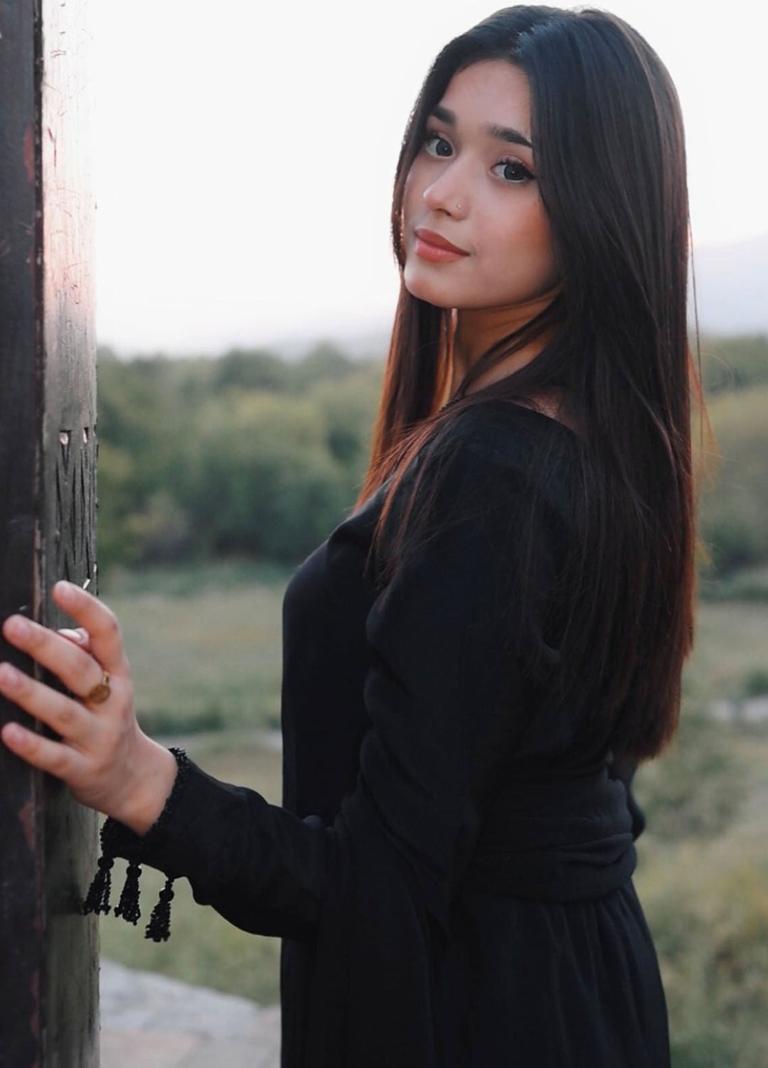 Hanim Pret Plain Silk 3 Piece Suit Shab