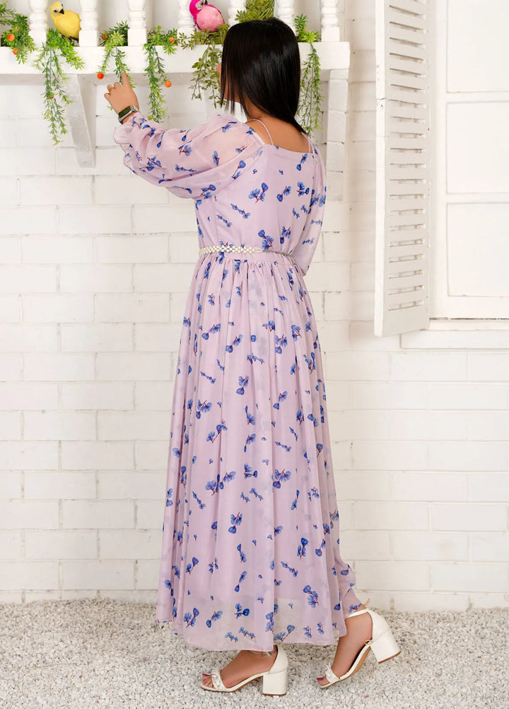 Hanim Pret Printed Chiffon 2 Piece Suit Pearl Essence