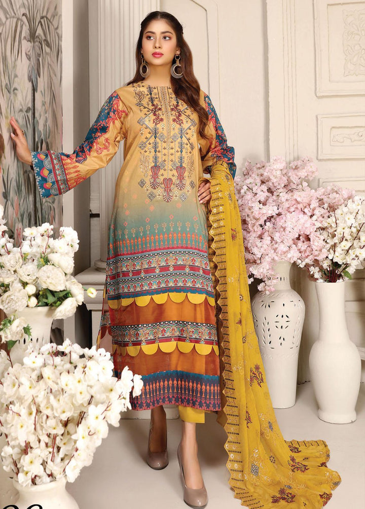 Haniya By Aalaya Embroidered Lawn Suits Unstitched 3 Piece ALY22L 06 - Summer Collection