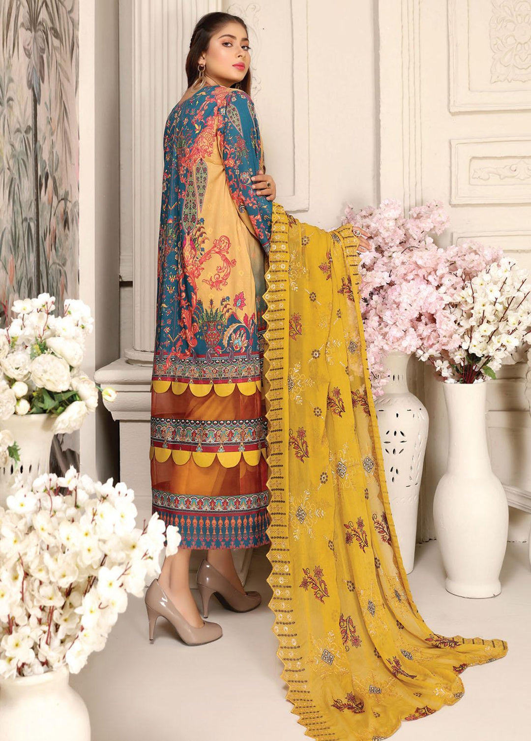 Haniya By Aalaya Embroidered Lawn Suits Unstitched 3 Piece ALY22L 06 - Summer Collection
