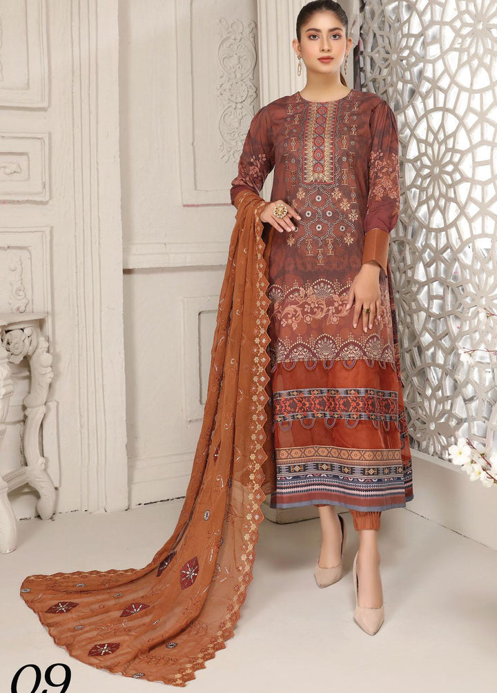 Haniya By Aalaya Embroidered Lawn Suits Unstitched 3 Piece ALY22L 09 - Summer Collection