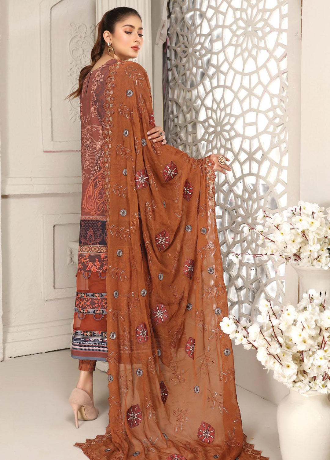 Haniya By Aalaya Embroidered Lawn Suits Unstitched 3 Piece ALY22L 09 - Summer Collection