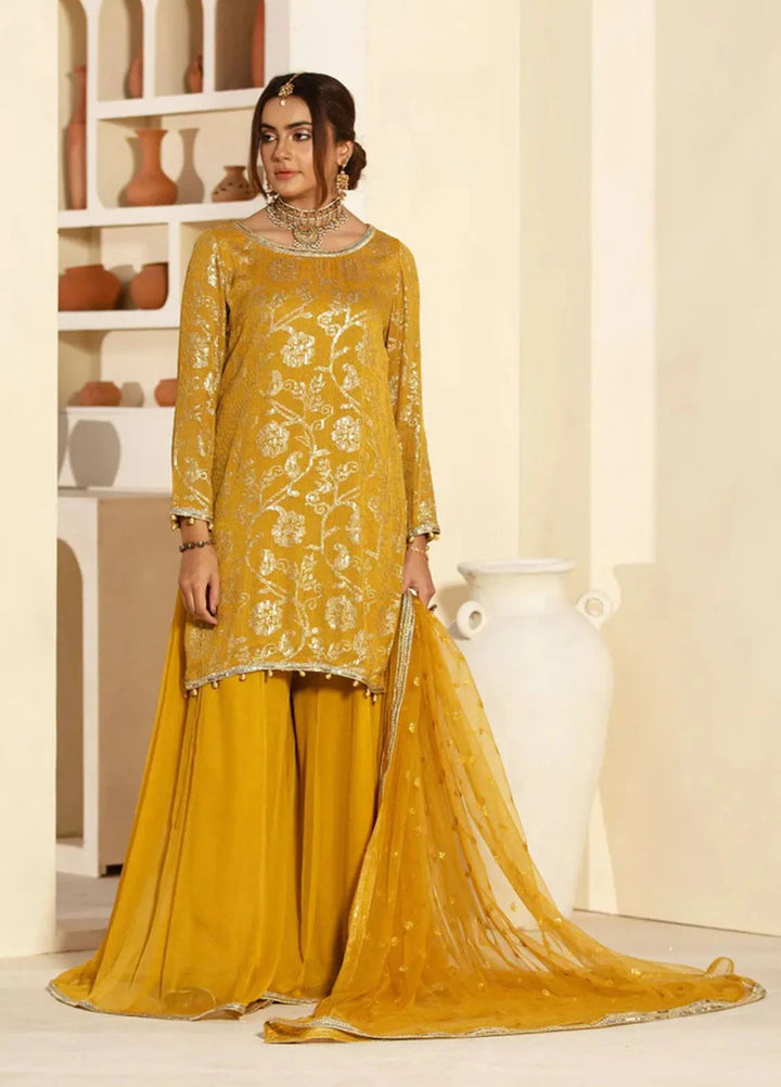 Haniya Mahnoor Pret Embroidered Chiffon 3 Piece Naira