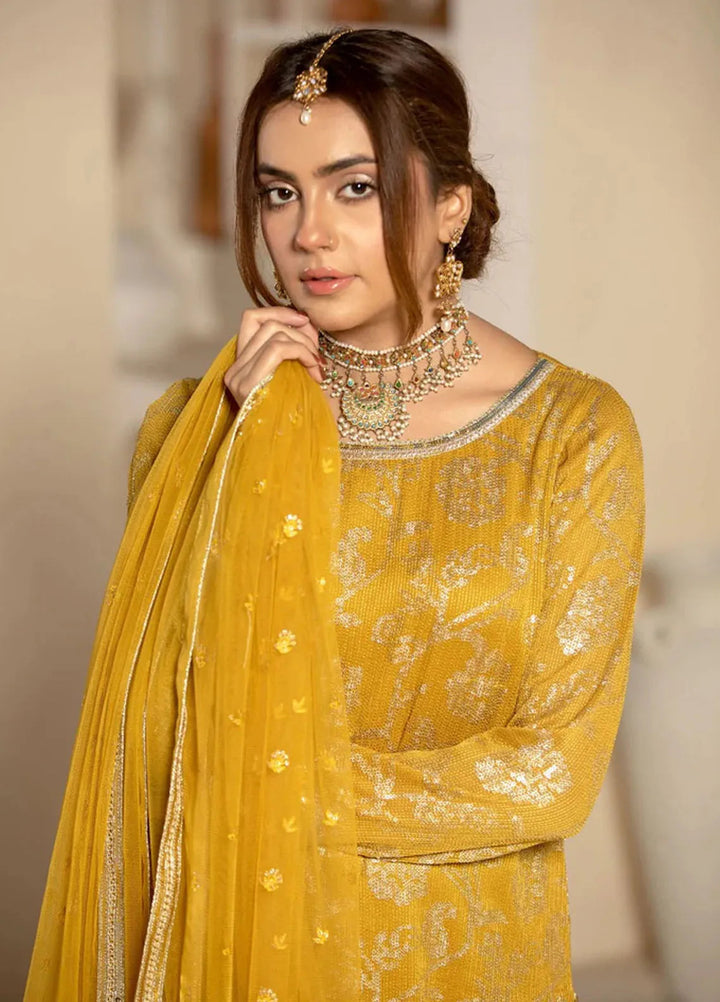Haniya Mahnoor Pret Embroidered Chiffon 3 Piece Naira