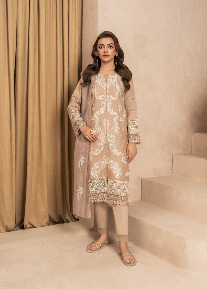 Haniya Mahnoor Pret Embroidered Lawn 3 Piece Suit Grace