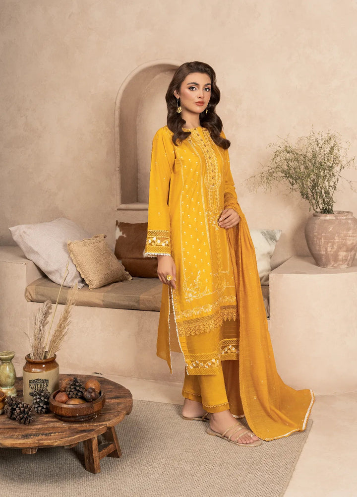 Haniya Mahnoor Pret Embroidered Lawn 3 Piece Suit Harmony