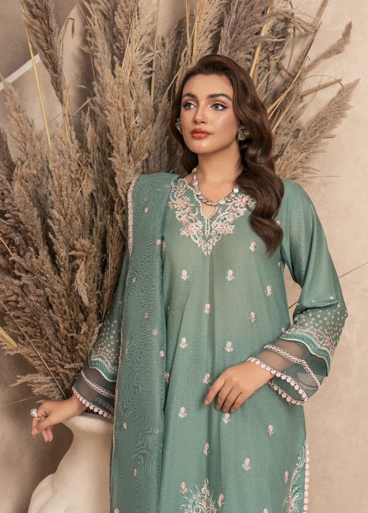 Haniya Mahnoor Pret Embroidered Lawn 3 Piece Suit Paradise
