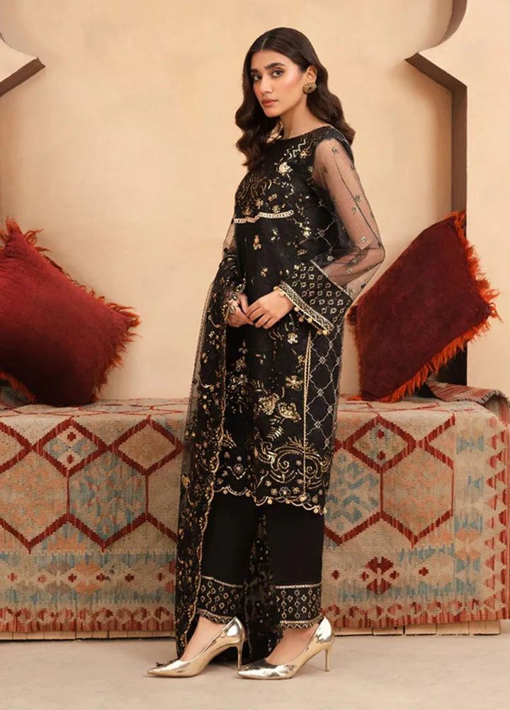Haniya Mahnoor Pret Embroidered Net 3 Piece Iman
