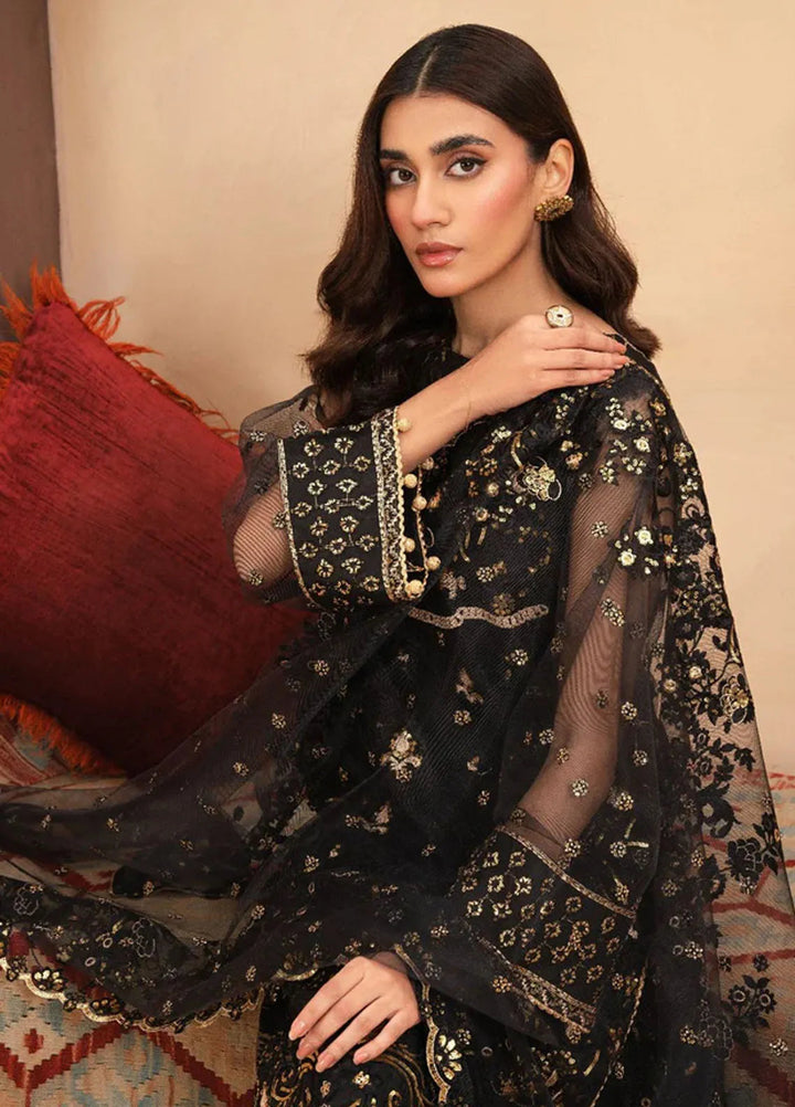 Haniya Mahnoor Pret Embroidered Net 3 Piece Iman