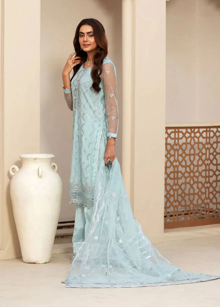 Haniya Mahnoor Pret Embroidered Net 3 Piece Noor
