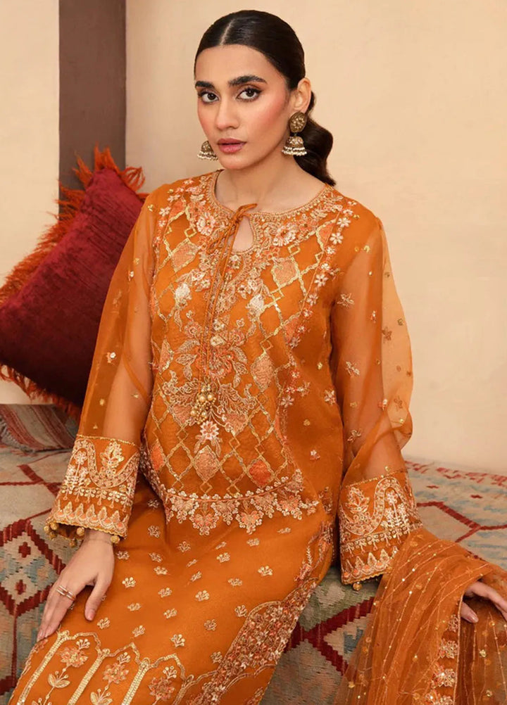 Haniya Mahnoor Pret Embroidered Organza 3 Piece Arwa