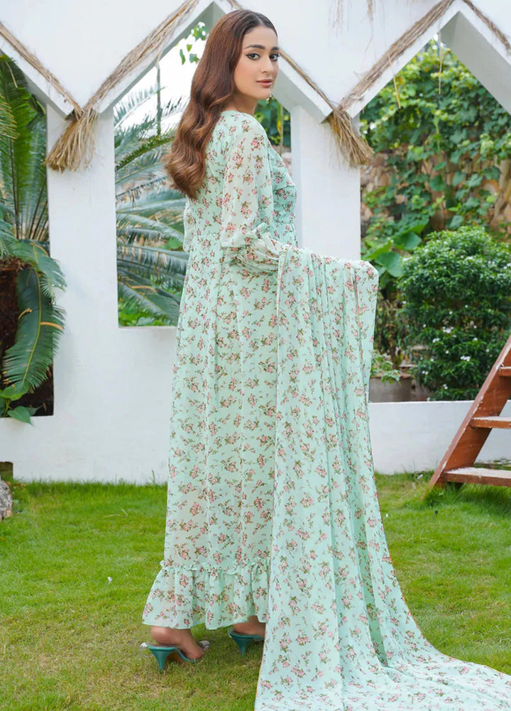 Hareem Fatima Pret Printed Chiffon 2 Piece Adorable Floral Maxi