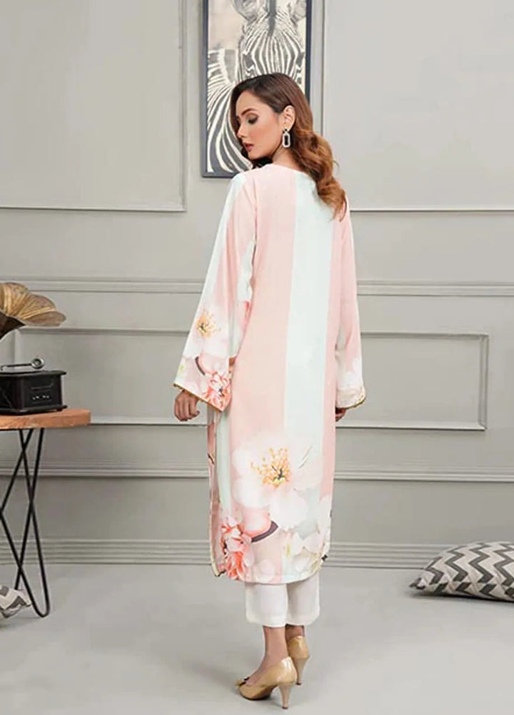 Hareem Fatima Pret Printed Lawn 2 Piece Suit Pista Blossom