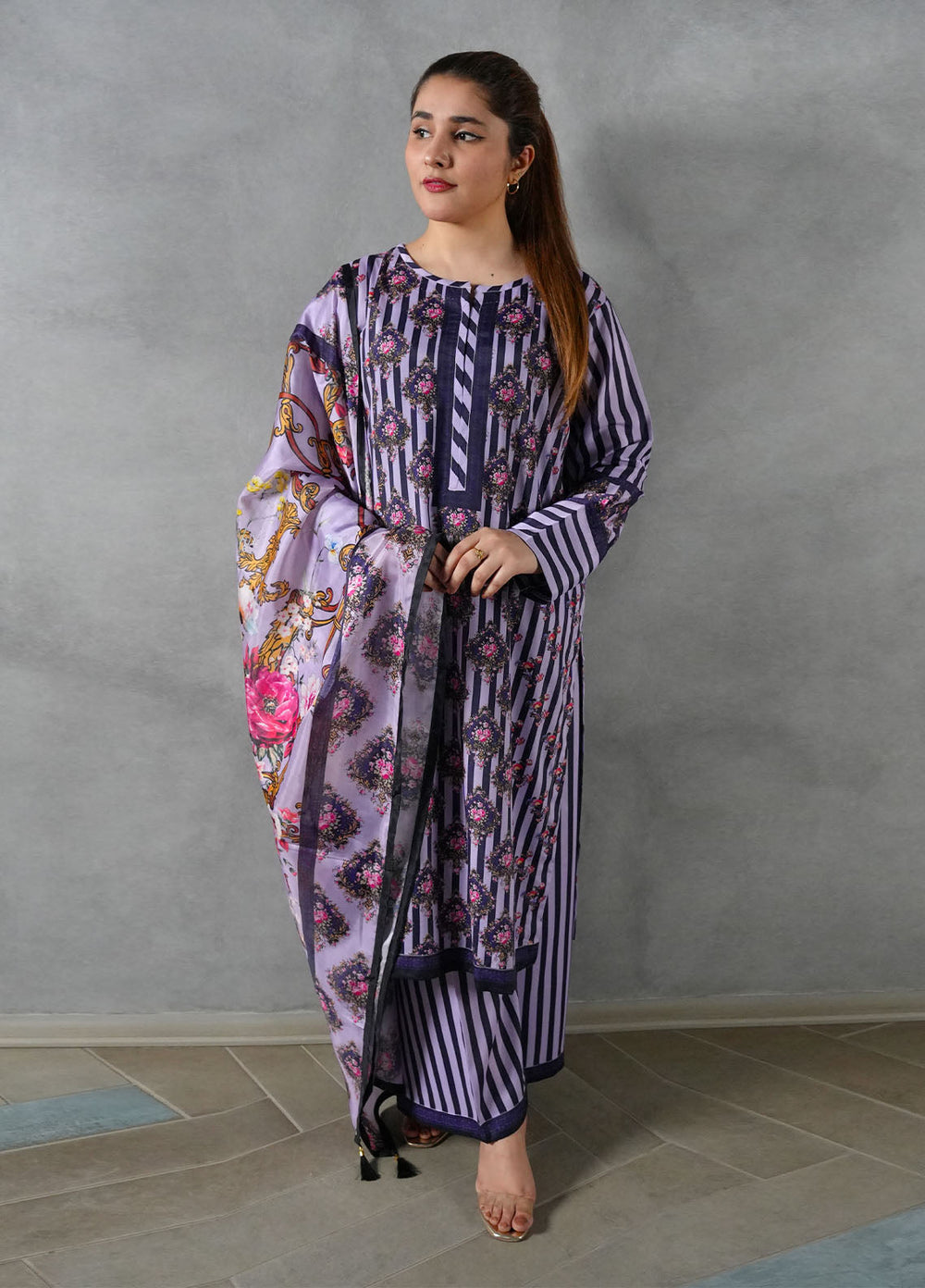 Heritage Hues by Madiha Gohar Pret Printed Crepe Lawn 3 Piece Suit Elara