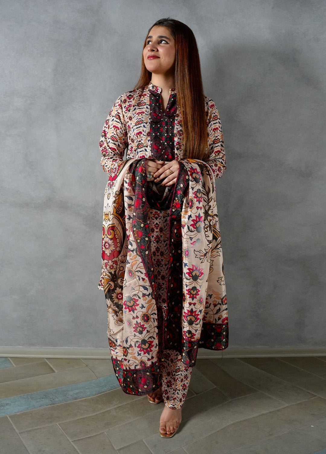 Heritage Hues by Madiha Gohar Pret Printed Crepe Lawn 3 Piece Suit Mahira