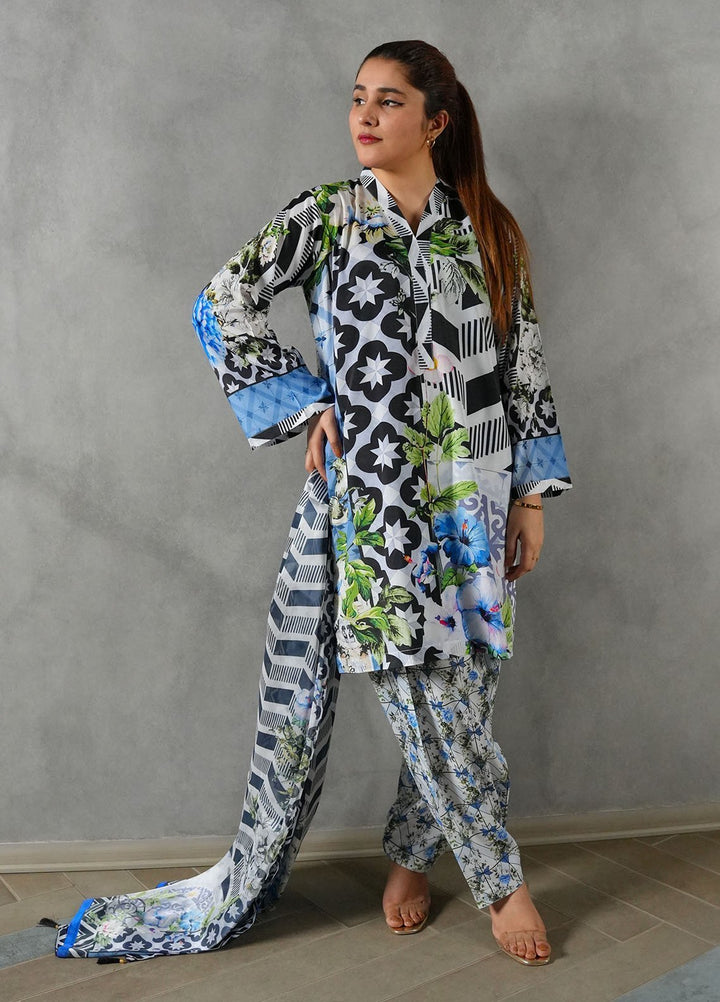Heritage Hues by Madiha Gohar Pret Printed Crepe Lawn 3 Piece Suit Miraal