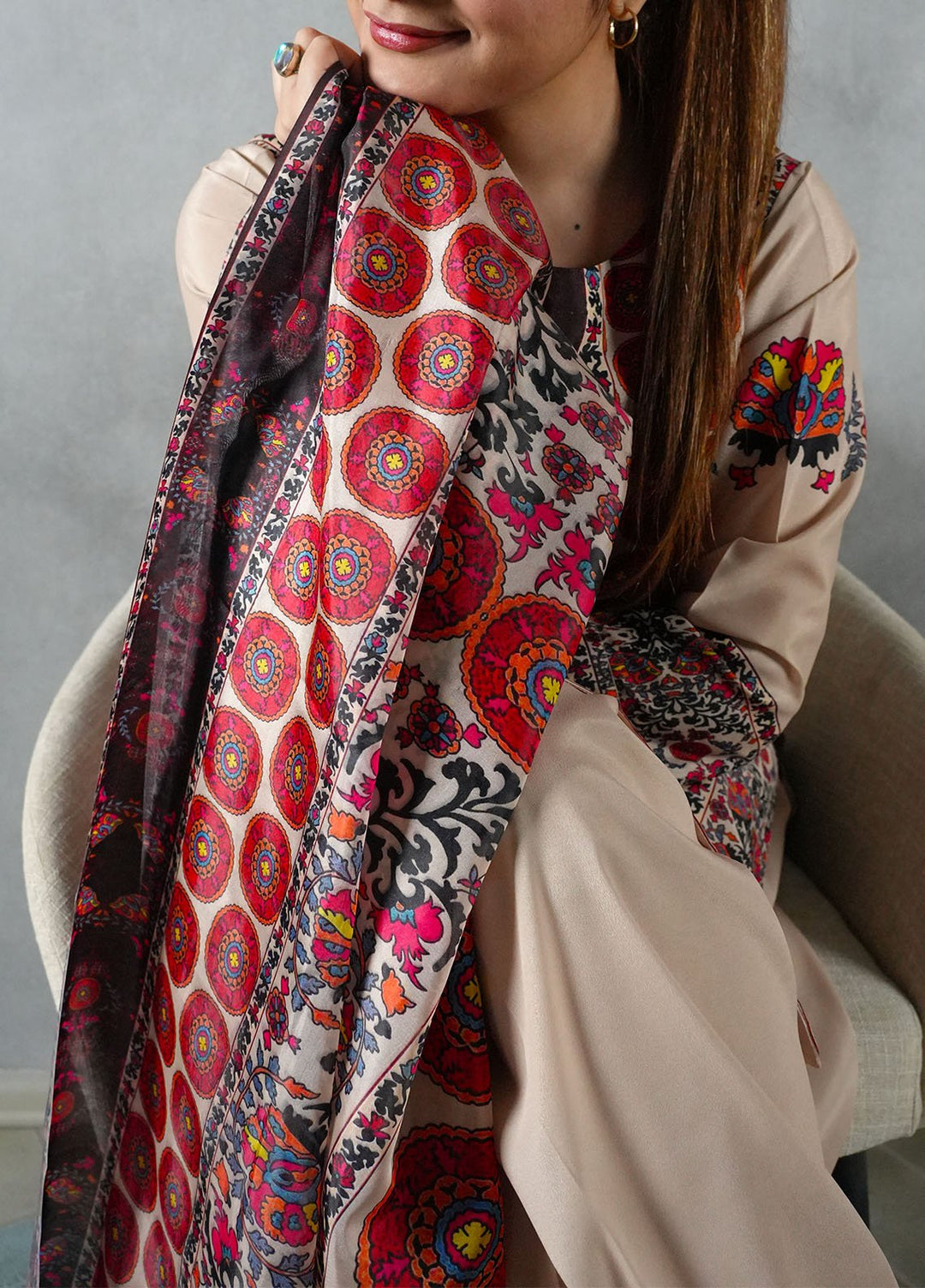 Heritage Hues by Madiha Gohar Pret Printed Crepe Lawn 2 Piece Suit Nura