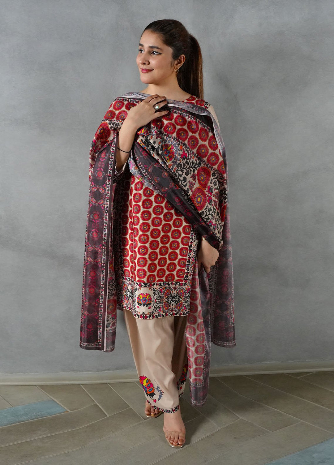 Heritage Hues by Madiha Gohar Pret Printed Crepe Lawn 3 Piece Suit Nura