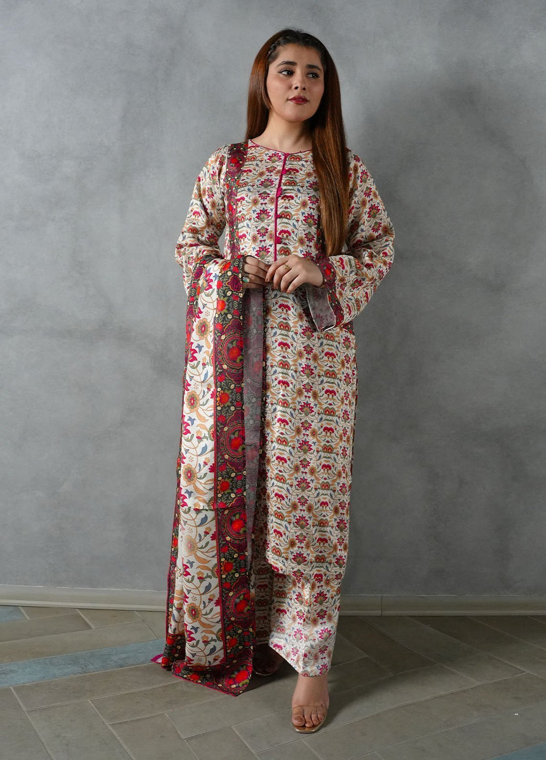 Heritage Hues by Madiha Gohar Pret Printed Crepe Lawn 3 Piece Suit Zareen