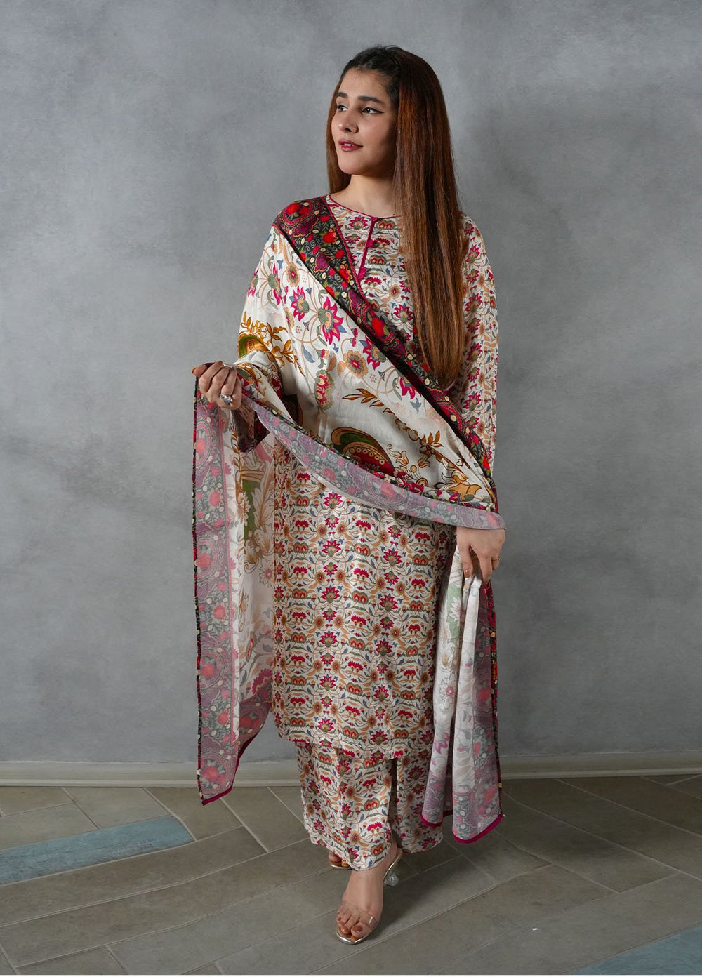 Heritage Hues by Madiha Gohar Pret Printed Crepe Lawn 3 Piece Suit Zareen