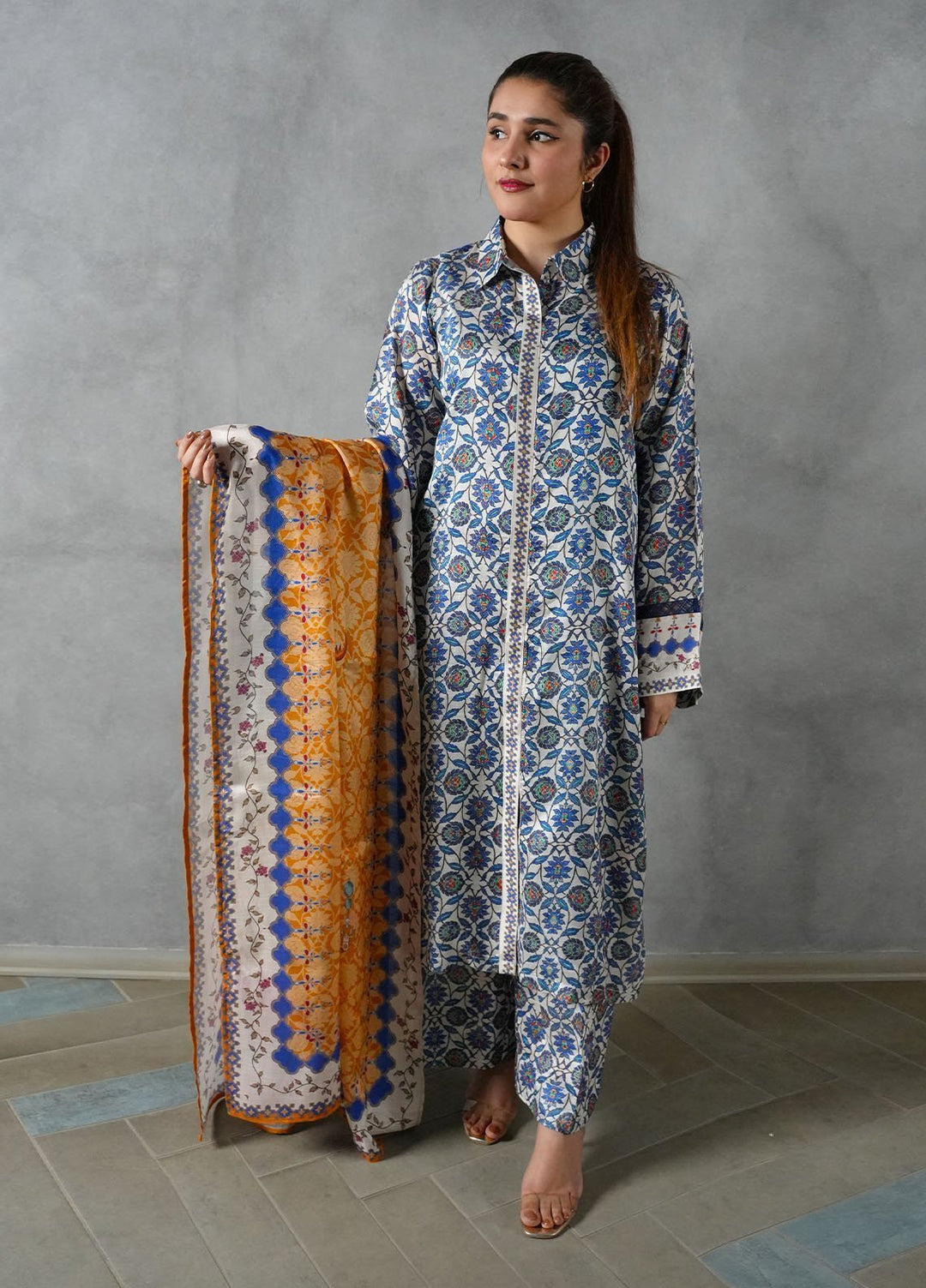 Heritage Hues by Madiha Gohar Pret Printed Crepe Lawn 3 Piece Suit Zayra