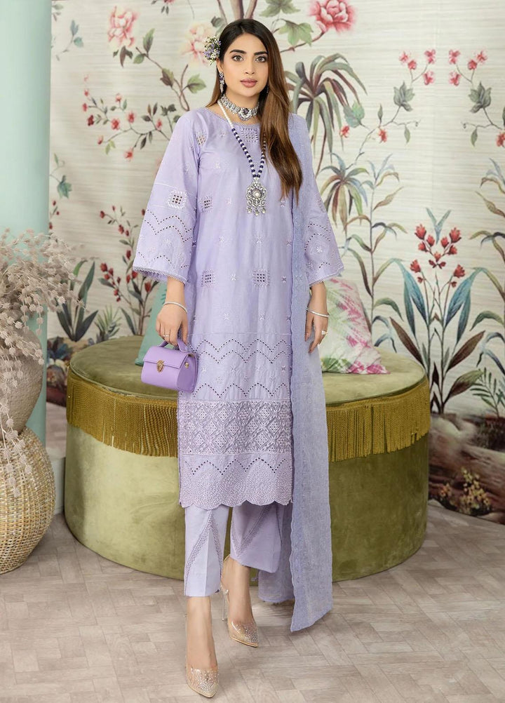 Haseen By Noorma Kaamal Embroidered Chikankari Lawn Suits Unstitched 3 Piece NK23H NK-C2-04 - Luxury Collection