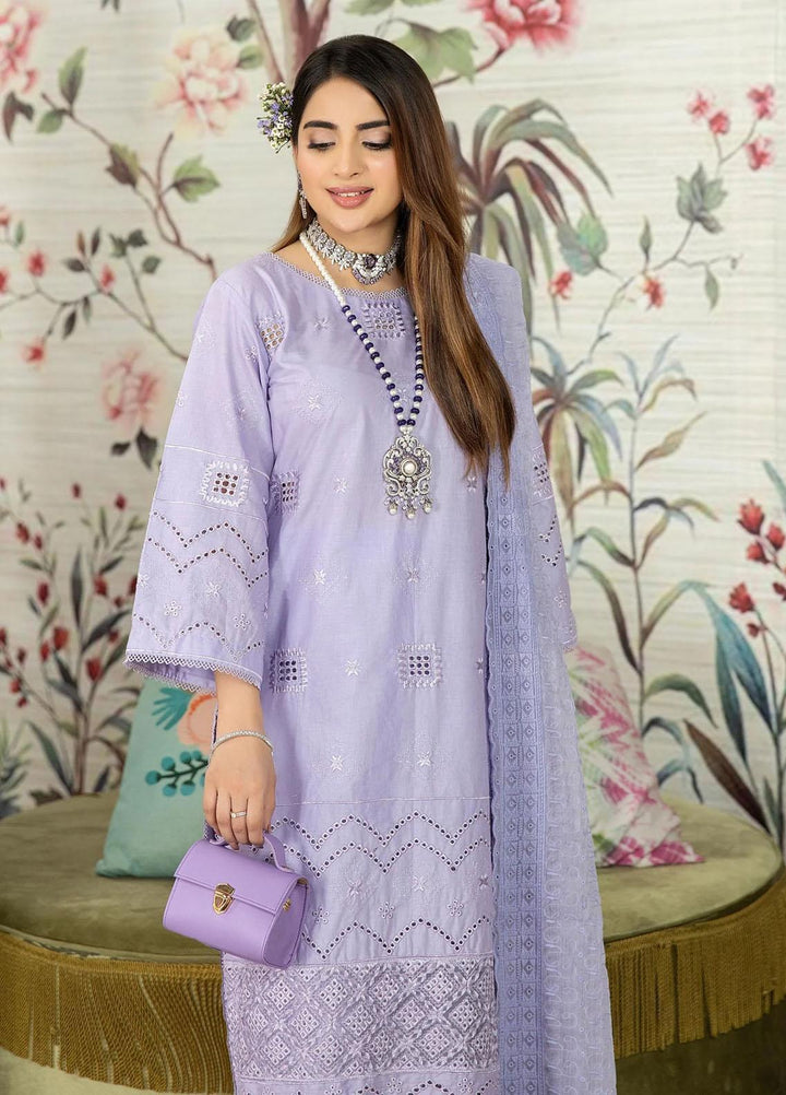 Haseen By Noorma Kaamal Embroidered Chikankari Lawn Suits Unstitched 3 Piece NK23H NK-C2-04 - Luxury Collection