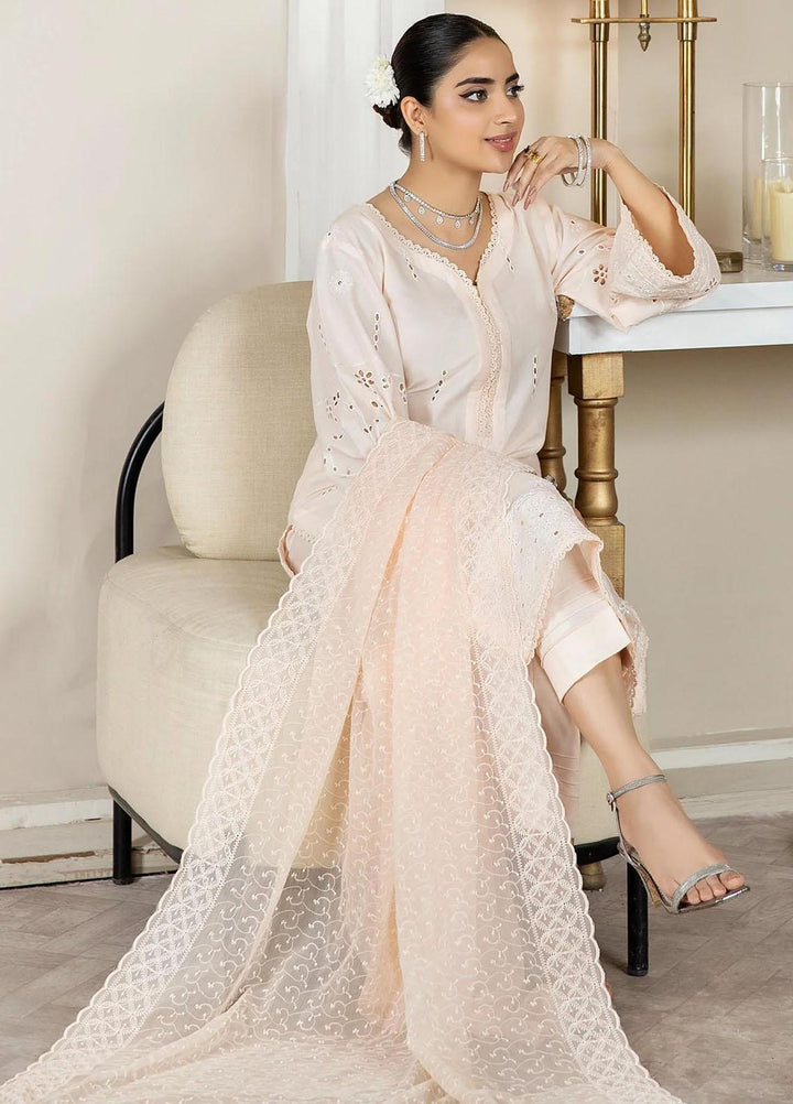 Haseen By Noorma Kaamal Embroidered Chikankari Lawn Suits Unstitched 3 Piece NK23H NK-C2-11 - Luxury Collection