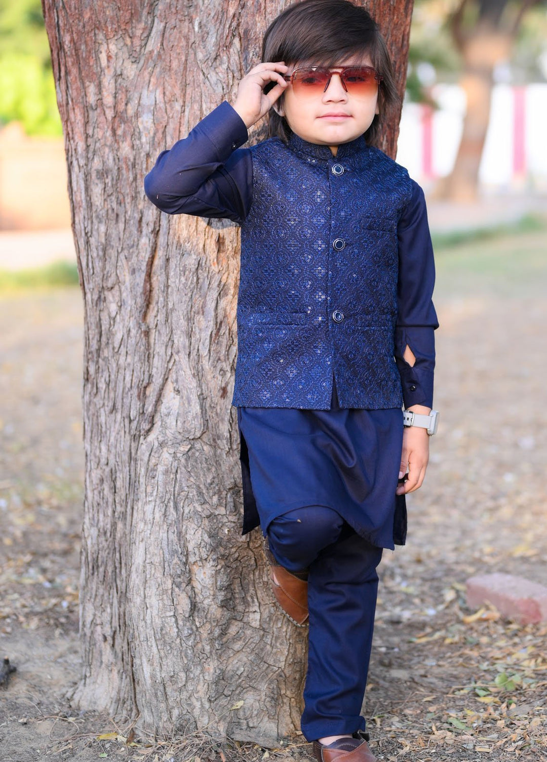 Hassan Jee Pret Embroidered Wash N Wear 3 Piece Suit EW33