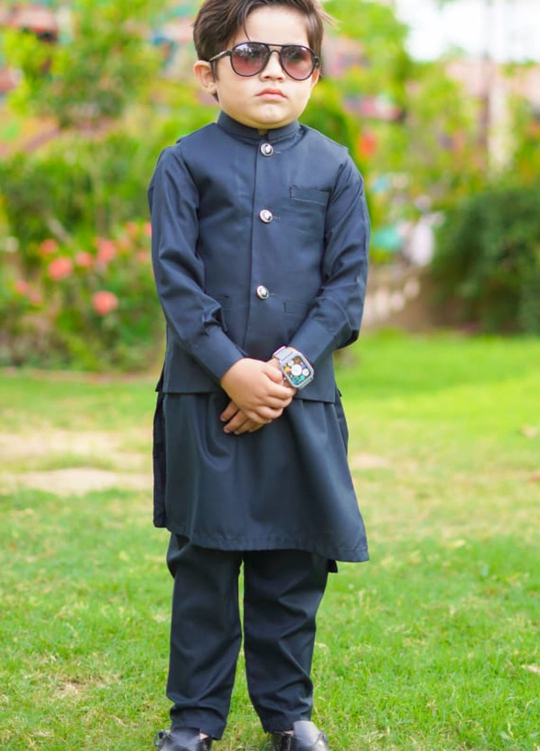 Hassan Jee Pret Plain Wash N Wear 3 Piece Suit EW 26