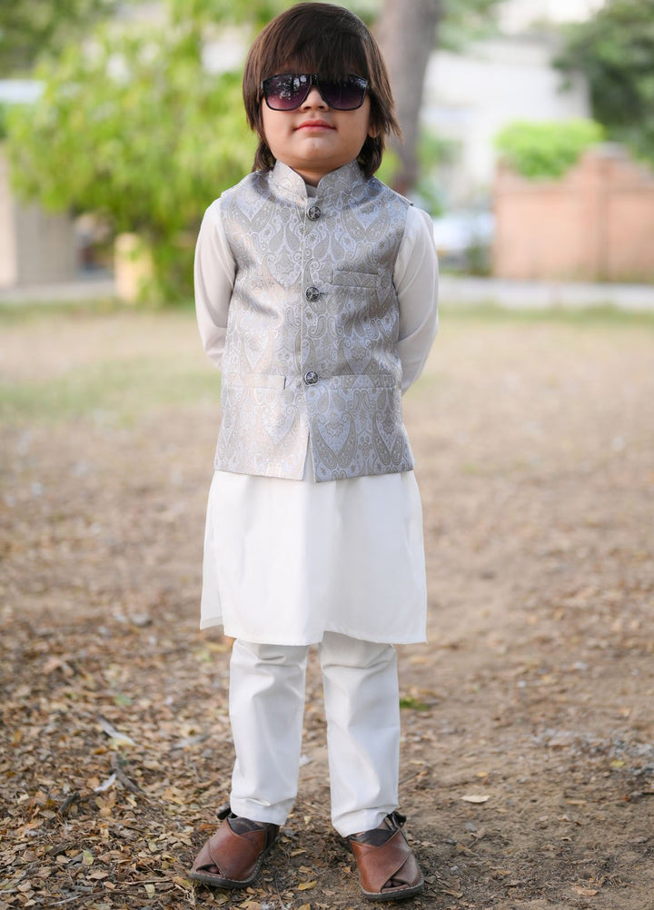 Hassan Jee Pret Plain Wash N Wear 3 Piece Suit EW31