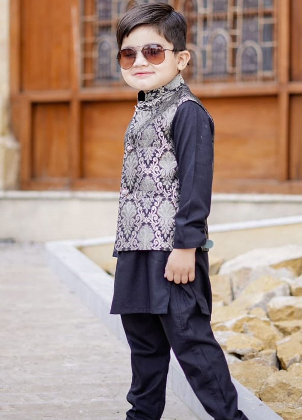 Hassan Jee Pret Plain Wash N Wear 3 Piece Suit WKS 016