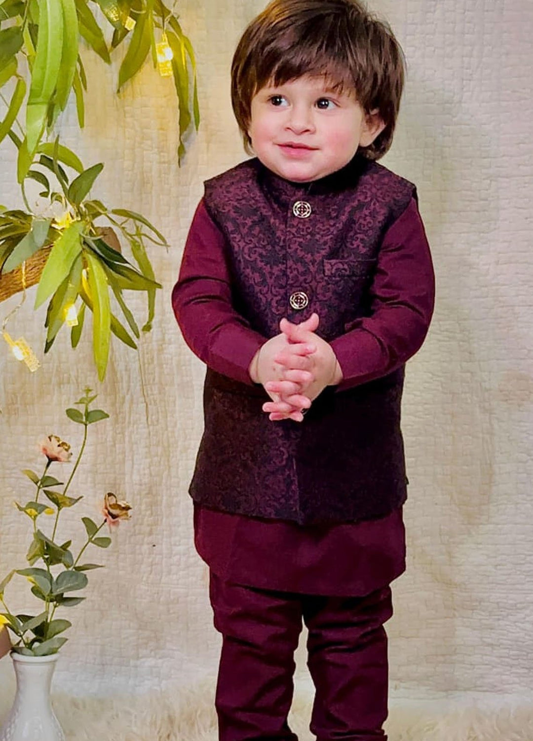 Hassan Jee Pret Plain Wash N Wear 3 Piece Suit WKS 017