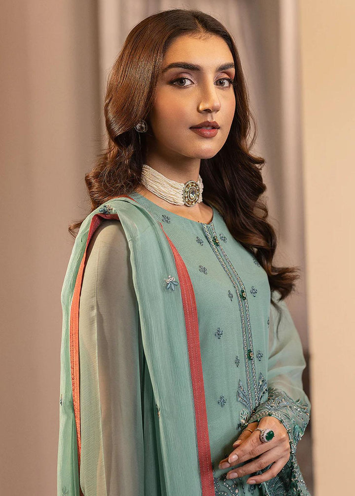 Haya By Kuch Khas Embroidered Chiffon Suits Unstitched 3 Piece FL23-KK14 K-1403 Parisa - Festive Collection