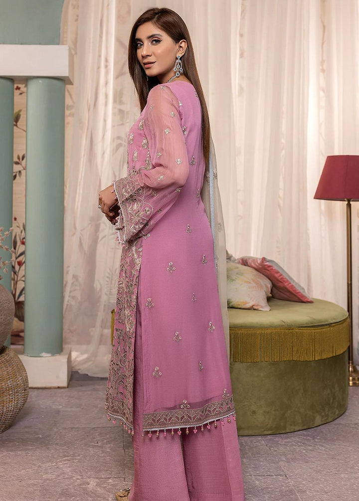 Haya By Kuch Khas Embroidered Chiffon Suits Unstitched 3 Piece FL23-KK14 K-1404 Mishfah - Festive Collection