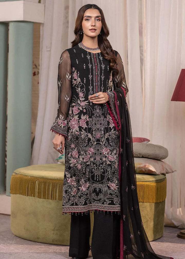 Haya By Kuch Khas Embroidered Chiffon Suits Unstitched 3 Piece FL23-KK14 K-1405 Layla - Festive Collection