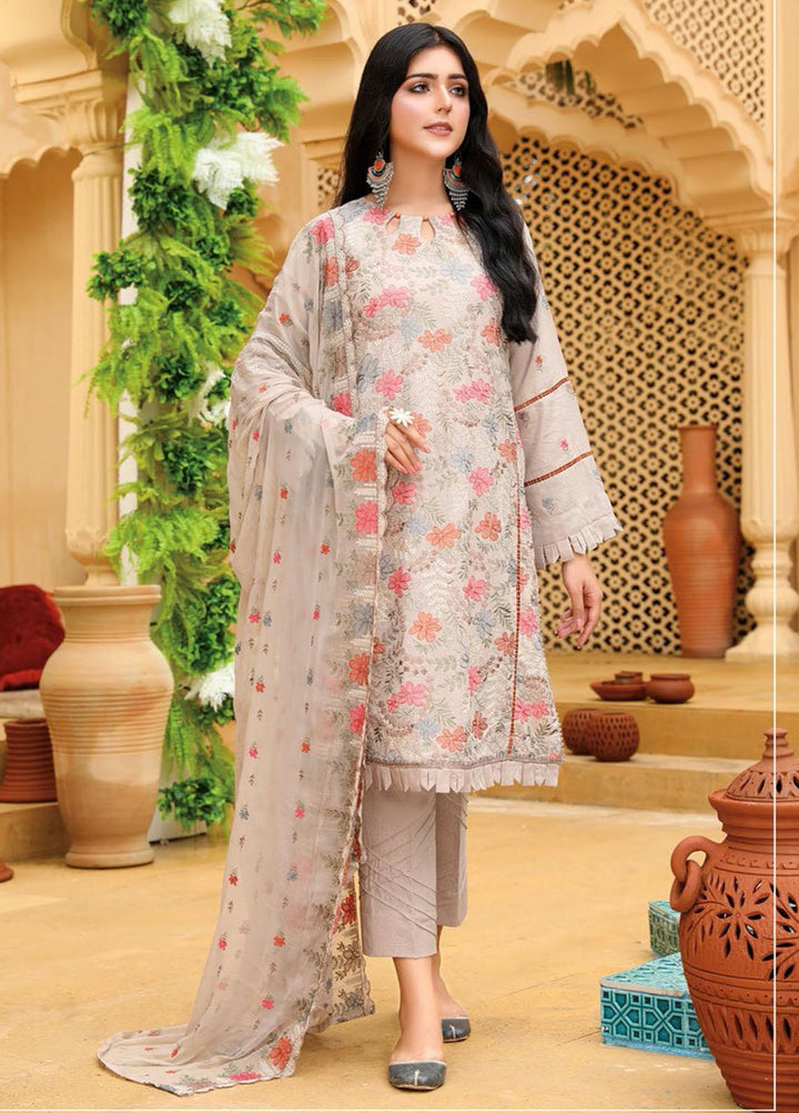 Hayaa by Humdum Embroidered Karandi Suits Unstitched 3 Piece HD22HY D-04 - Winter Collection